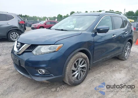 2015 Nissan Rogue Sl из США, поврежденный, VIN 5N1AT2MV1FC813413